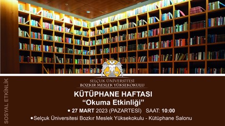 Kütüphane Haftası Okuma Etkinliği